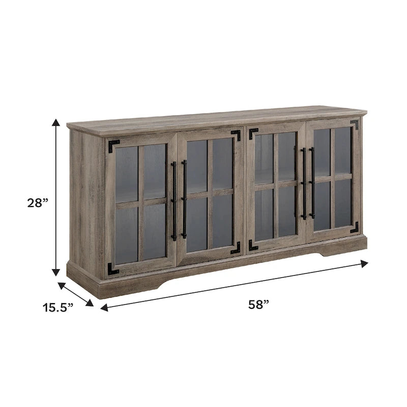 Middlebrook 58-inch Rustic 4-Door TV Stand