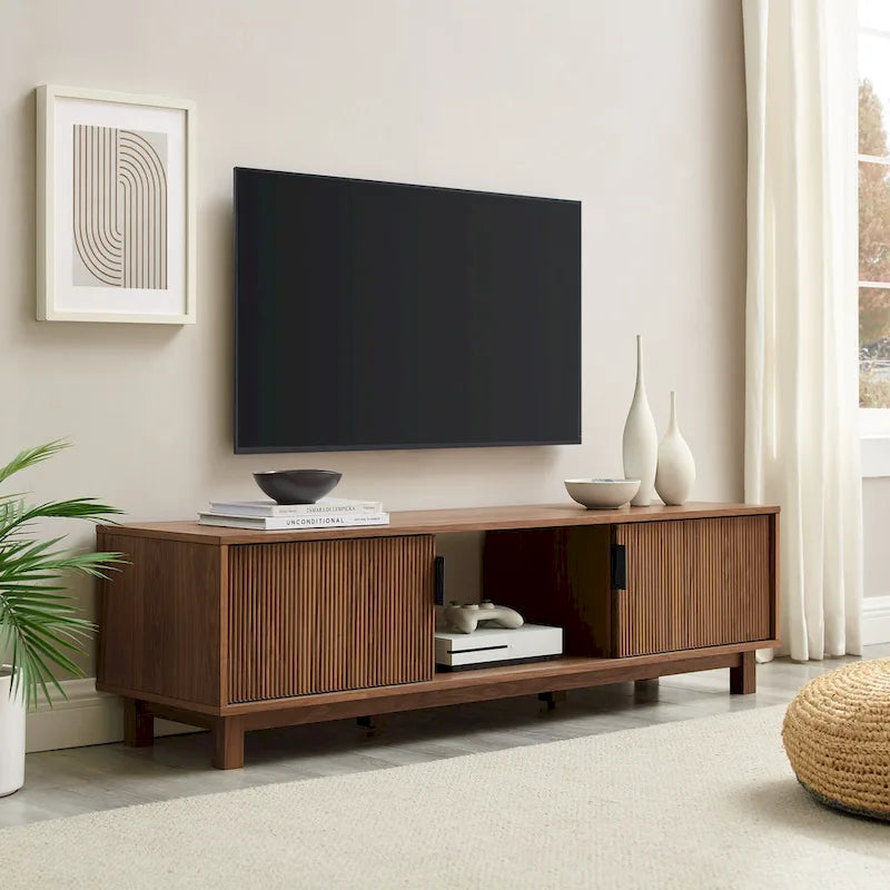 Middlebrook Designs Modern Fluted-Door TV Stand