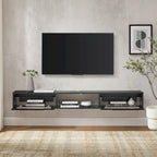 Middlebrook Scandi 70-inch Faux Rattan-Door Floating TV Stand