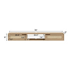 Middlebrook Scandi 70-inch Faux Rattan-Door Floating TV Stand