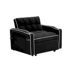foldable sofa bed , modern sofa sofa velvet pull-out bed, adjustable back and with USB port and ashtray and swivel phone stand