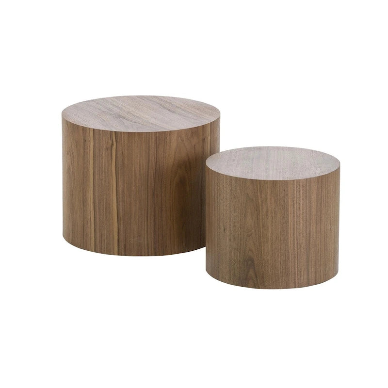 Round Nesting Tables Set, Coffee & End Tables, No Assembly