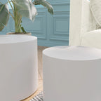 Round Nesting Tables Set, Coffee & End Tables, No Assembly