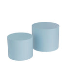 Round Nesting Tables Set, Coffee & End Tables, No Assembly