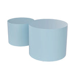 Round Nesting Tables Set, Coffee & End Tables, No Assembly