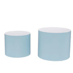 Round Nesting Tables Set, Coffee & End Tables, No Assembly