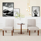 18.7 Side Chairs with Round Table (Set of 2)