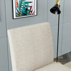 Fabric Accent Chair Set with Round Wood Table - 2 Chairs (18.7")