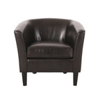 28.75 PU Upholstered Club Chair with Birch Legs