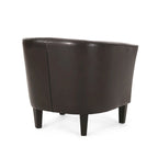 28.75 PU Upholstered Club Chair with Birch Legs
