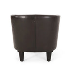 28.75 PU Upholstered Club Chair with Birch Legs