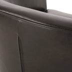 28.75 PU Upholstered Club Chair with Birch Legs