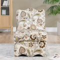 Velvet single dining chair with soft seat cushion