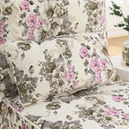Velvet single dining chair with soft seat cushion