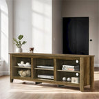 70" TV Stand with Open Shelves - Particle Board with Cable Management
