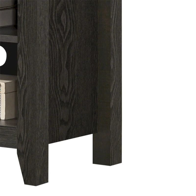 70" TV Stand with Open Shelves - Particle Board with Cable Management