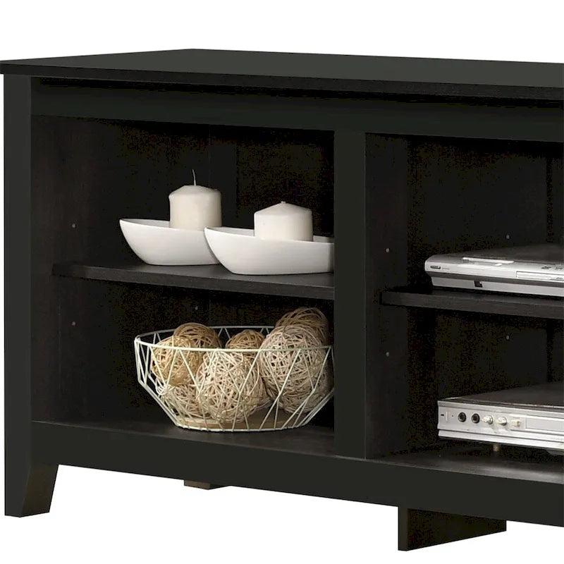 70" TV Stand with Open Shelves - Particle Board with Cable Management