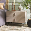 SAFAVIEH Herschel Grey/ Black Storage Cabinet - 28W x 18D x 22H
