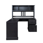 Modern Computer Desk with 2 Tier Storage and Large Drawers and Waterproof Surface for Home Office and Study or Living Room