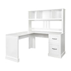 Modern Computer Desk with 2 Tier Storage and Large Drawers and Waterproof Surface for Home Office and Study or Living Room