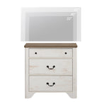 WAMPAT Farmhouse TV Stand For Tvs, Wood Entertainment Center With 3 Drawers, TV Console With Large Storage For Living Room