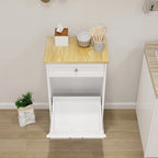 1 Drawers and 1-Compartment Tilt-Out Trash Cabinet Kitchen Trash Cabinet