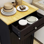 1 Drawers and 1-Compartment Tilt-Out Trash Cabinet Kitchen Trash Cabinet