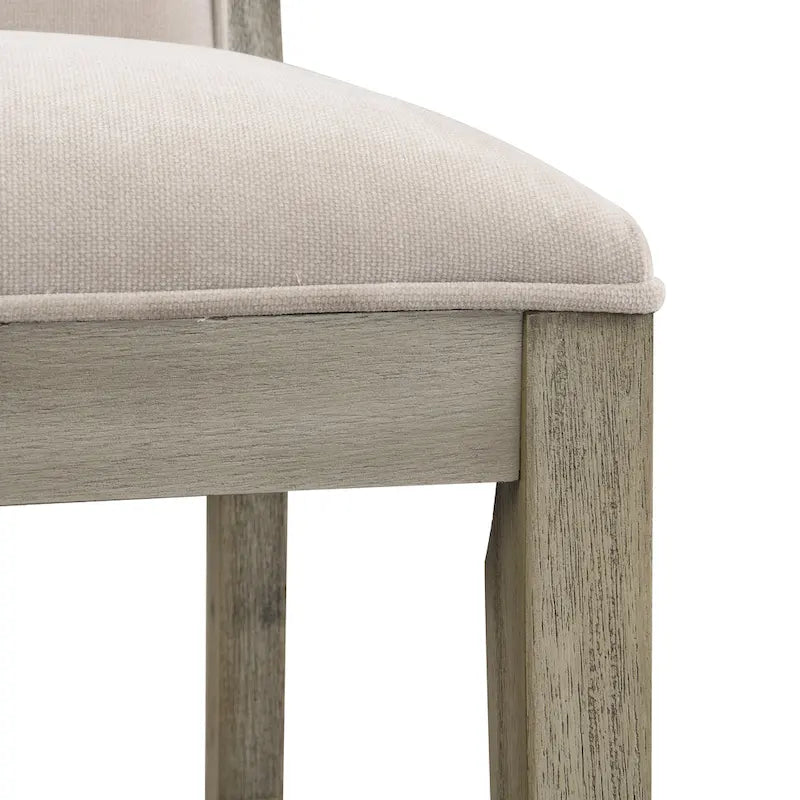 Roomfitters Retro Bar Stools, Set of 2 Upholstered 30.5 Bar Height Chairs with Fabric Cushion and Wood Frame