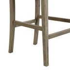 Roomfitters Retro Bar Stools, Set of 2 Upholstered 30.5 Bar Height Chairs with Fabric Cushion and Wood Frame