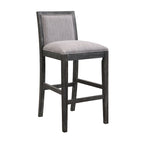 Roomfitters Retro Bar Stools, Set of 2 Upholstered 30.5 Bar Height Chairs with Fabric Cushion and Wood Frame