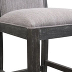 Roomfitters Retro Bar Stools, Set of 2 Upholstered 30.5 Bar Height Chairs with Fabric Cushion and Wood Frame