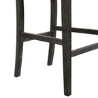 Roomfitters Retro Bar Stools, Set of 2 Upholstered 30.5 Bar Height Chairs with Fabric Cushion and Wood Frame