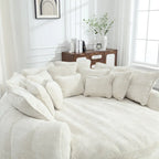 Comfortable Double Loaf Sofa Bed, Oversized Sofa Bed with Armrests