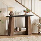 47 Mid-Century Modern Console Sofa Table with Storage for Entryway - 47.24 W x 13.78 D x 35.43 H