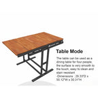 Versatile Convertible Dining Table with Industrial Rustic Design for Compact Spaces