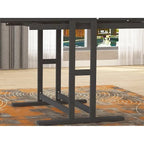 Versatile Convertible Dining Table with Industrial Rustic Design for Compact Spaces