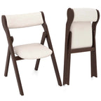 Costway Set of 2/4 Folding Chairs with Comfy Padded Backrest & Seat