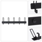 1 Pack Coat Rack Wall Mount, Wall Hooks with 5 Hooks for Entryway - 12.6*1in