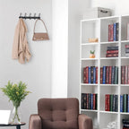 1 Pack Coat Rack Wall Mount, Wall Hooks with 5 Hooks for Entryway - 12.6*1in