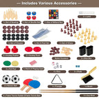 Costway 10-in-1 Combo Game Table Set, Multi Game Table for Home, Game - See Details