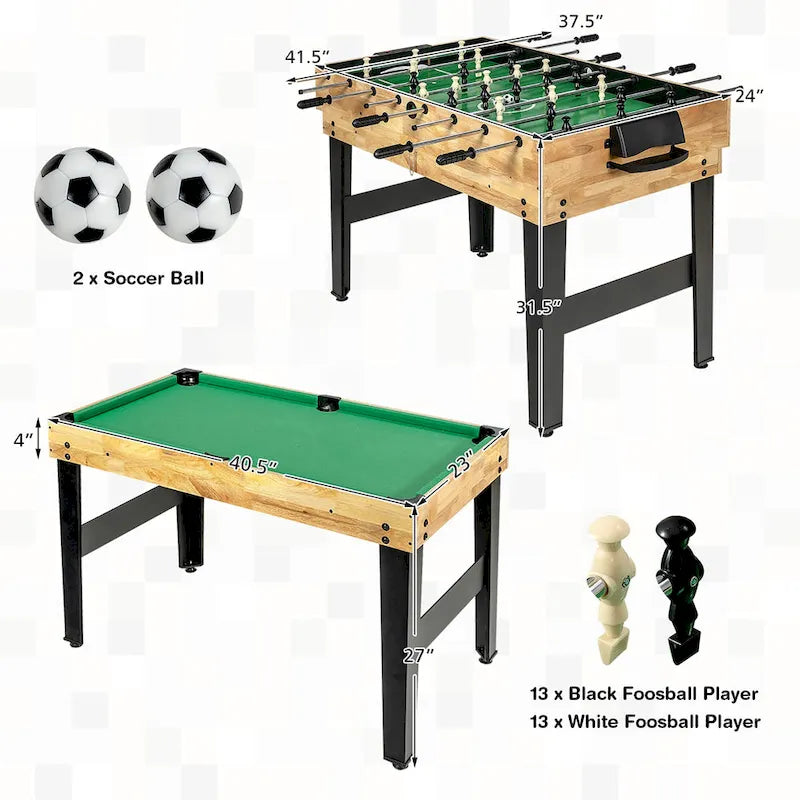 Costway 10-in-1 Combo Game Table Set, Multi Game Table for Home, Game - See Details