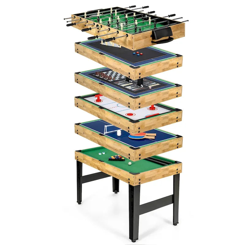 Costway 10-in-1 Combo Game Table Set, Multi Game Table for Home, Game - See Details