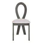 7 Piece Dining Table Set for 6, Versatile Kitchen Dining Table Set with Trestle Dining Table and 6 Upholstered Chairs