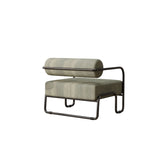 Living Room Corduroy Upholstered Accent Chair with Iron Frame