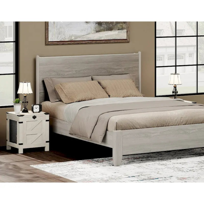 WAMPAT Lift Top End Table,Nightstand with Rustic Lock