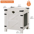WAMPAT Lift Top End Table,Nightstand with Rustic Lock
