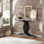 40 Modern Console Table, Faux Marble Entryway Hallway Table for Foyer