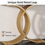 40 Modern Console Table, Faux Marble Entryway Hallway Table for Foyer