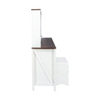 41.73 Wide Dressing Table Set with 4 Drawers 1 Cabinet Dressing Table