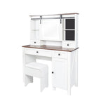 41.73 Wide Dressing Table Set with 4 Drawers 1 Cabinet Dressing Table